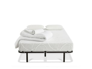 Prêt-à-dormir eupraxie avec cadre à lattes, couette, oreillers et protège-matelas160x200