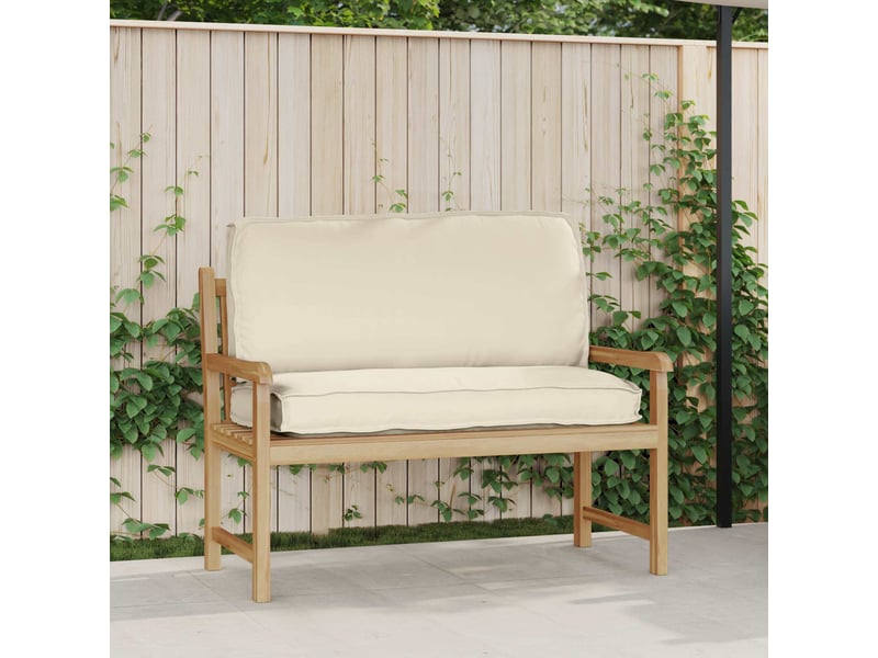  Coussin d'assise, coussin pour chaisecanapé tissu oxford crème 120 x 50 x 12 cm cf56656  - Conforama B