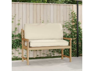 Coussin d'assise, coussin pour chaisecanapé tissu oxford crème 120 x 50 x 12 cm cf56656