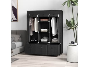 Armoire 0 porte(s) 3 tiroir(s) <strong>BIQZUYA</strong> <strong></strong> coloris noir largeur 125 cm