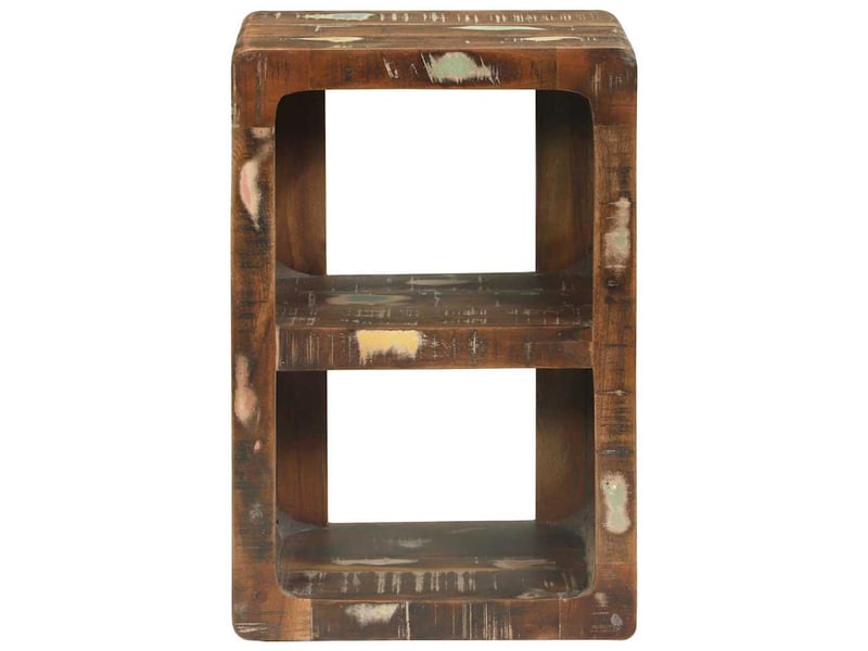  Meuble tv - banc tv - meuble de rangement avec étagère multicolore bois massif de récupération  - Conforama C