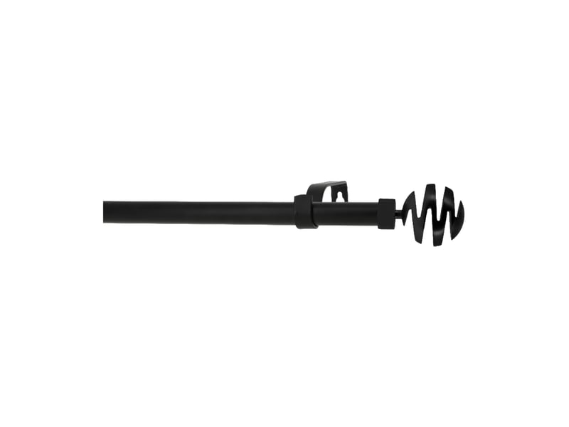  Kit tringle à rideaux extensible avec embouts spirales d19-16mm 120-210 cm  - Conforama A