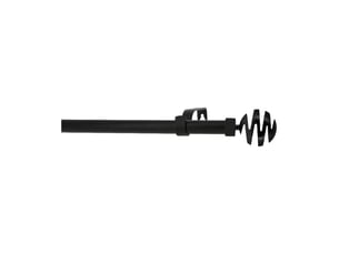 Kit tringle à rideaux extensible avec embouts spirales d19-16mm 120-210 cm
