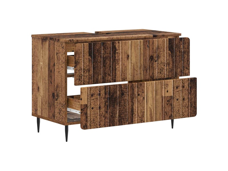  Meuble sous lavabo de salle de bain zwolle bois ancien cf64945  - Conforama C