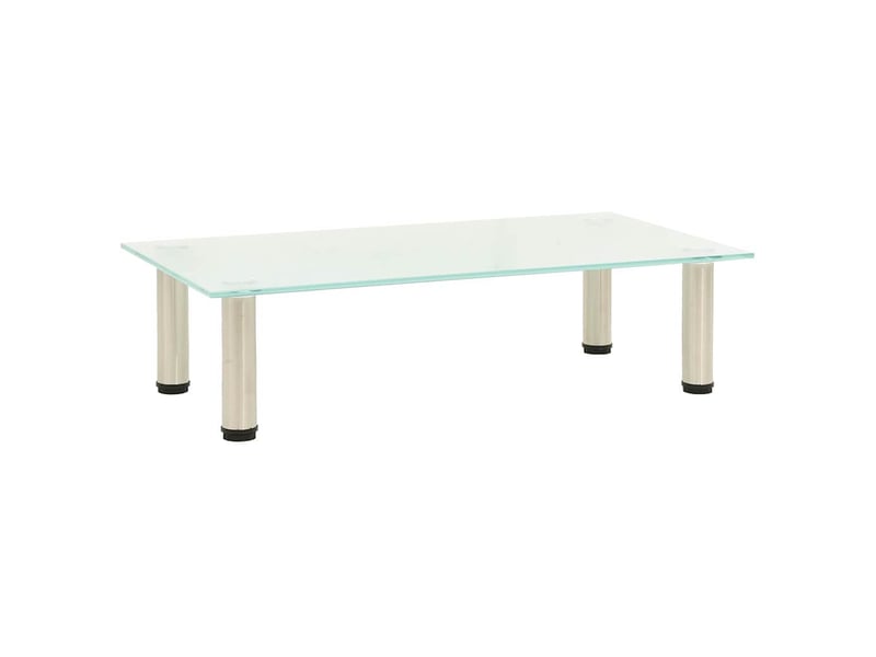  Meuble tv - banc tv - meuble de rangement givré 60x35x17 cm verre trempé  - Conforama B