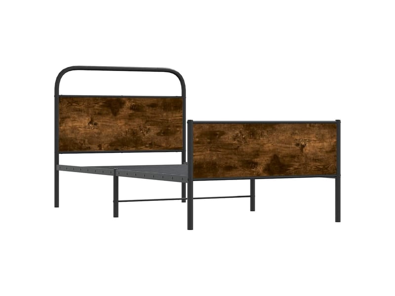  Lit simple- lit adulte -  cadre de lit sans matelas 100x200 cm chêne sonoma  - Conforama C