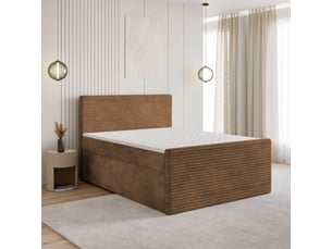 Lit avec rangement 180x200 cm <strong>MASSENO</strong> <strong></strong> coloris cuivré