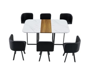 Ensemble table rectangulaire 6 chaise(s) FLORAGRACE