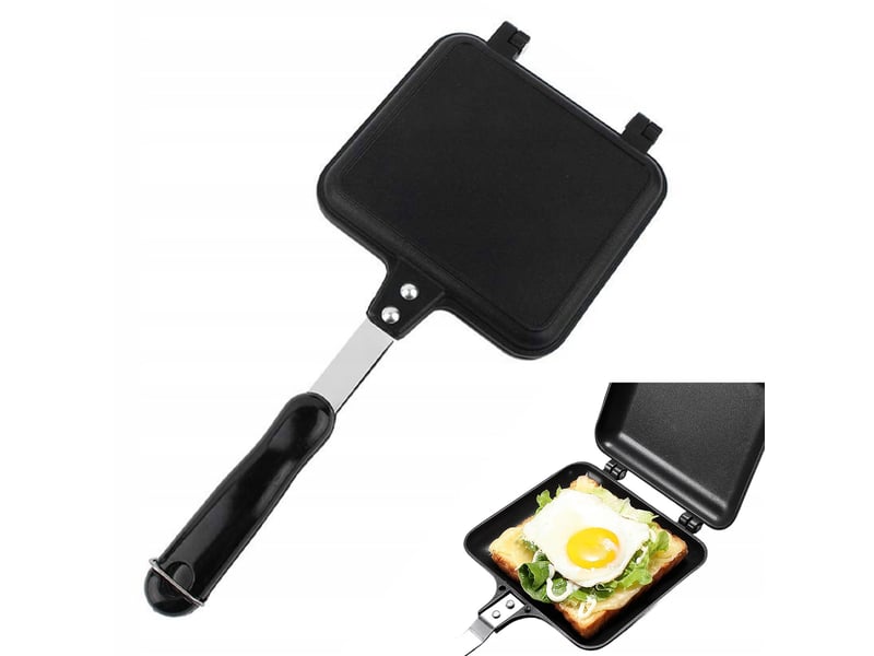 Poêle à sandwich double face carrée en alliage d’aluminium antiadhésive chicfurn  - Conforama A