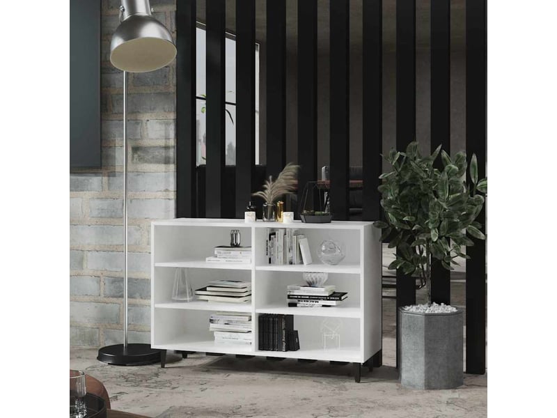  Buffet - bahut - meuble de rangement blanc 103,5x35x70 cm bois d'ingénierie  - Conforama B