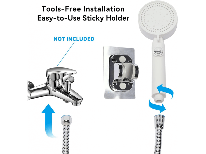  Pommeau de douche à haute pression économie d'eau, douchette douche salle de bain réglable à 5modes  - Conforama C