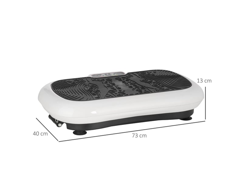 Plateforme vibrante 73x40x13 cm 99 niveaux 200 w blanche  - Conforama E