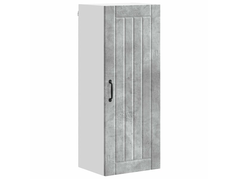  Meuble mural de cuisine, armoire de cuisine gris béton 40x31x100cm shl8389  - Conforama A
