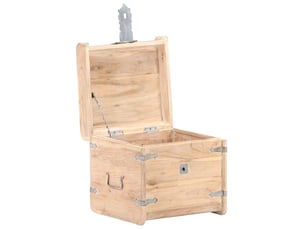 Coffre de rangement 40x40x40 cm bois d'acacia solide shl55275