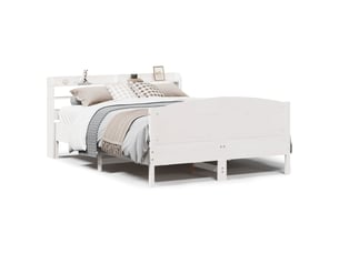 Lit 2 places 135x190 cm coloris blanc