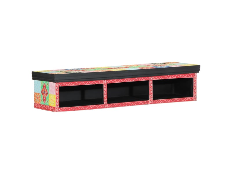  Meuble tv - banc tv - meuble de rangement multicolore 100 x 30 x 22 cm bois d'ingénierie  - Conforama E