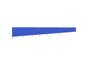 Paravent 9 panneaux, séparateur de tissu jardin tissu 1200x160 cm bleu azuré