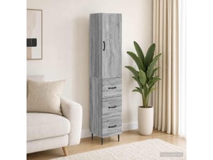 Armoire <strong></strong> <strong></strong> coloris gris largeur 33 cm