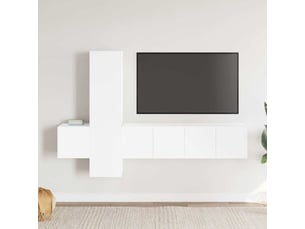 Meuble tv coloris blanc  <strong></strong>  <strong></strong>
