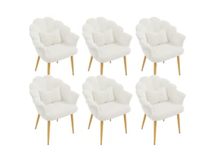 Fauteuil fixe MODFU Polyester blanc vendu Par 6