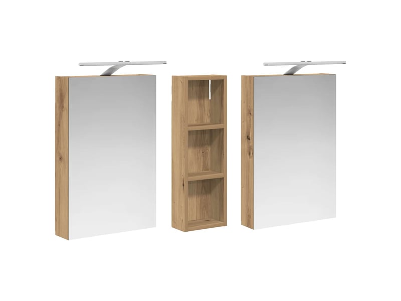 Ensemble de meubles de salle de bain 3 pcs 100x10.5x60.5 cm shl9737 - Conforama E