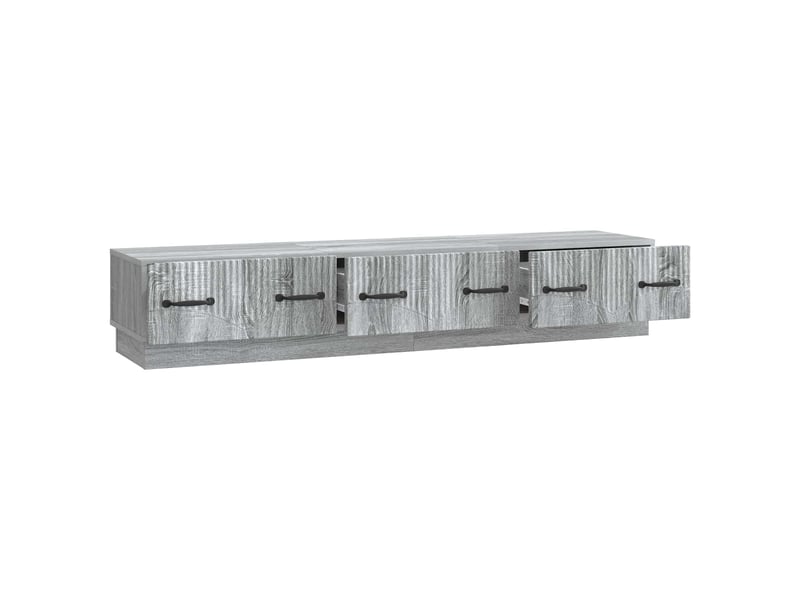  Meuble tv - banc tv - meuble de rangement sonoma gris 147 x 34,5 x 27 cm bois d'ingénierie  - Conforama E