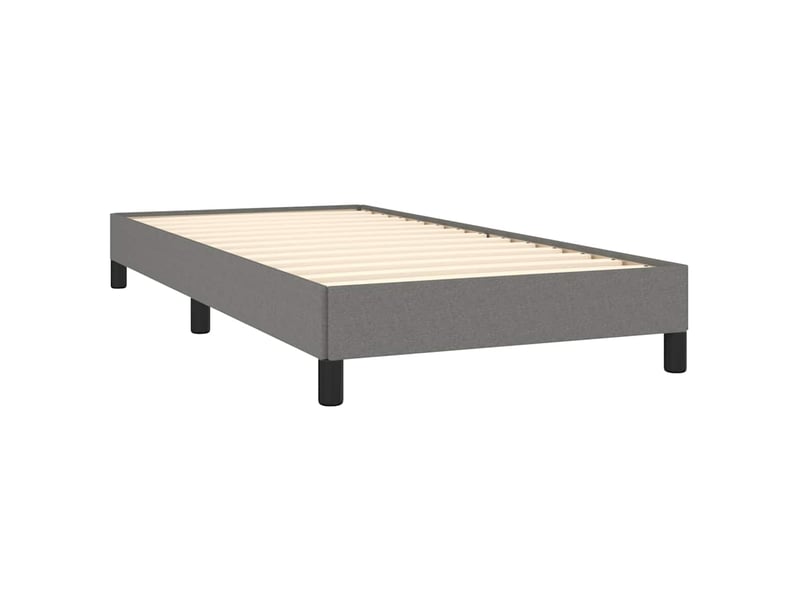  Lit simple- lit adulte -  cadre de lit sans matelas gris foncé 80x200 cm tissu  - Conforama C