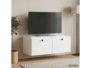 Meuble tv coloris blanc 78.5 cm <strong></strong>  <strong></strong>