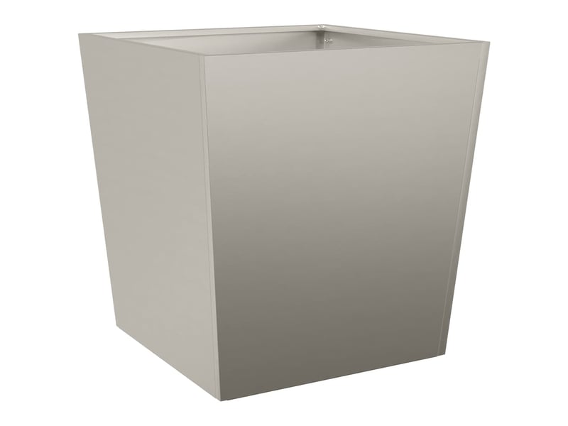 Jardinière - bac à fleurss 2 pcs 50x50x50 cm acier résistant aux intempéries - Conforama E