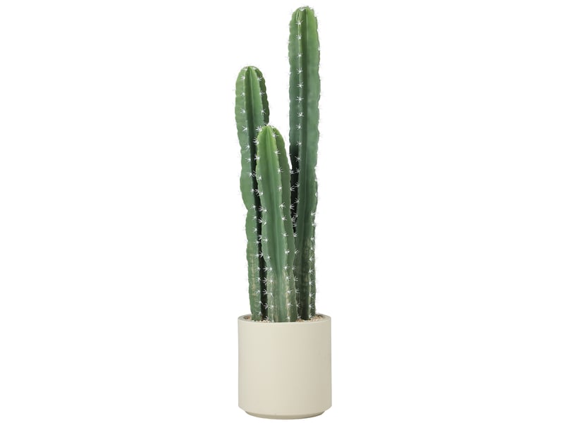  Cactus artificiel 95 cm, plante artificielle en pot, tiges réglables, grand réalisme, pour maison et bureau, vert  - Conforama B