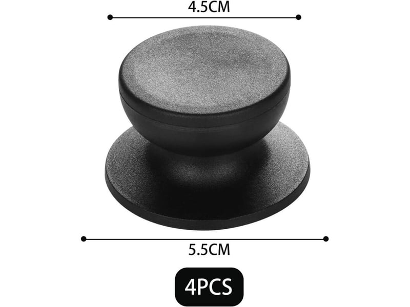  Lot de 4 bouton de couvercle de rechange universel en silicone pour cuisine  - Conforama B