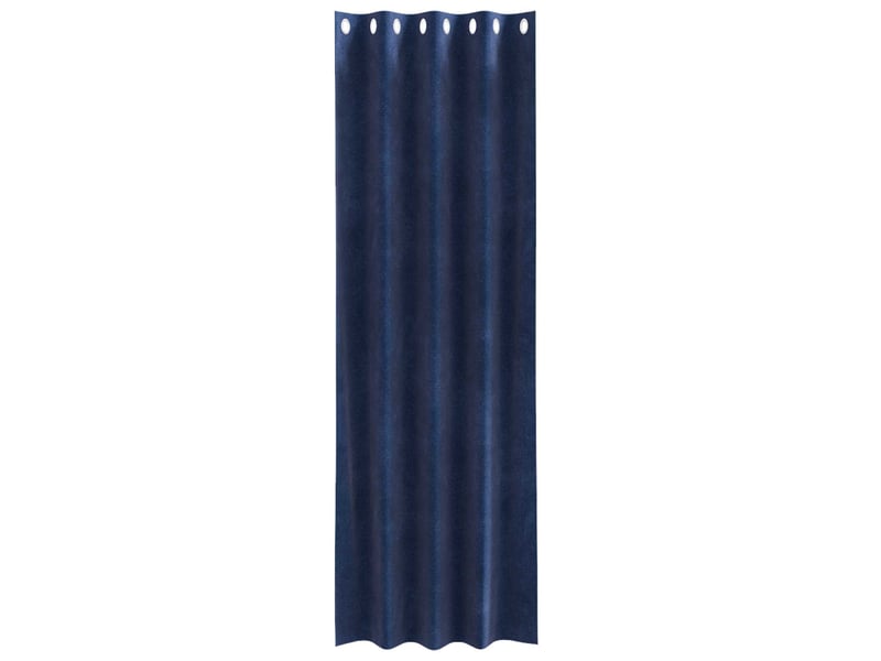  Lot de 2 rideaux, rideaux de fenêtre bleu foncé 140 x 225 cm velours cf43992  - Conforama D