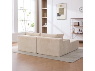 Canapé modulable – canapé de salon, facile à déplacer, format compressé, mousse haute résilience 30d, en tissu chenille