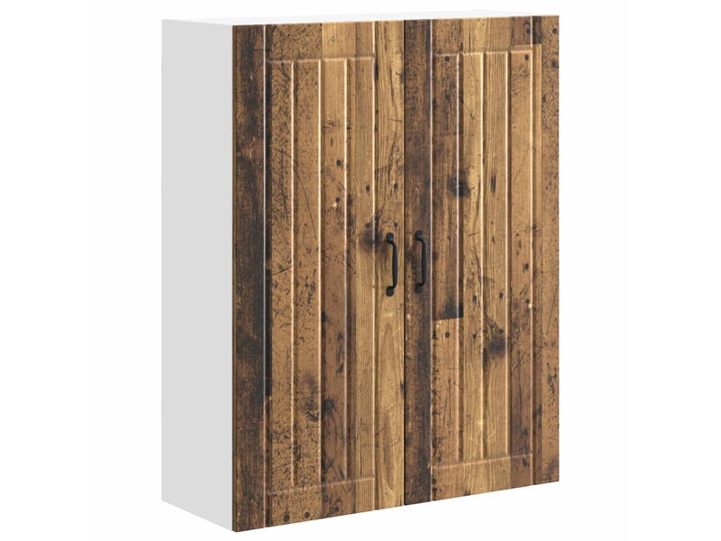  Meuble mural de cuisine, armoire de cuisine bois ancien 80x31x100cm shl5373  - Conforama A