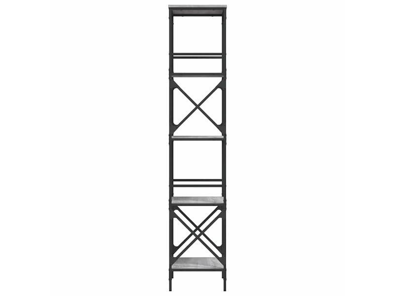  Bibliothèque à 5 niveaux, armoire à livres sonoma gris 59x35x171 cm  - Conforama E
