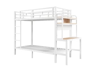 Lit mezzanine 90x200 cm <strong></strong> <strong>Radiant Stride</strong> coloris blanc