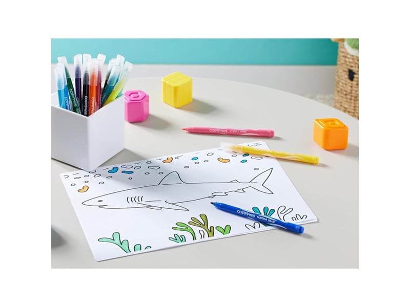  Feutres lavables jungle helix 24 couleurs pour enfants 3 ans 1202252 - Conforama C