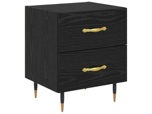 Table de chevet - cabinet de chevet - table de nuit chêne noir 40 x 35 x 47,5 cm
