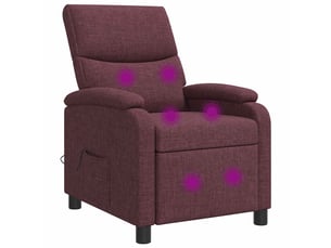 Fauteuil relax manuel VIDAXL  Tissu violet