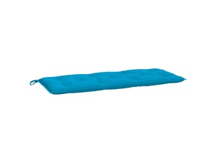 Coussin de banc de jardin, coussin d'assise bleu clair 120x50x7 cm tissu oxford cf52677