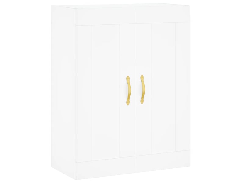  Buffet haut - bahut - meuble de rangement blanc 69,5x34x180 cm bois d'ingénierie  - Conforama D