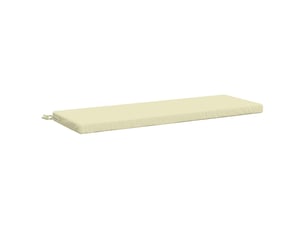 Coussin de banc, coussin d'assise, coussin de canapé soest 100 % polyester crème 120 x 40 x 5 cm cf53207