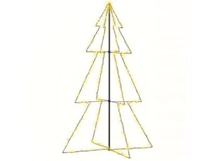Arbre de noël, sapin de noël cône 240 led d'intérieur-d'extérieur 118x180 cm