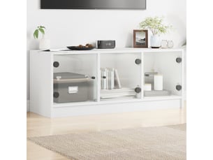 Meuble tv coloris blanc 102 cm <strong></strong>  <strong></strong>