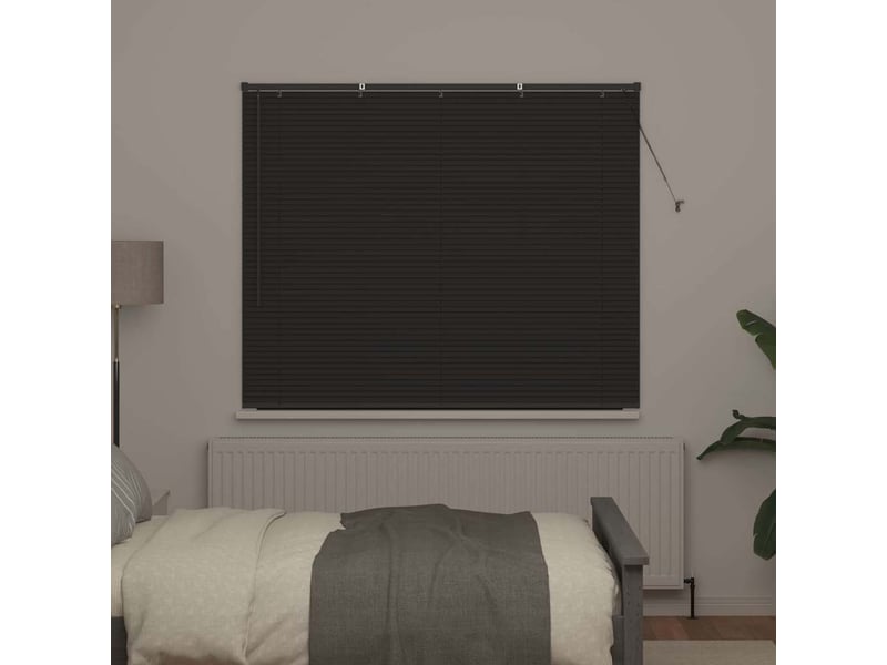  Store vénitien, store de fenêtre gris foncé 130 x 155 cm 25 mm aluminium cf47873  - Conforama C