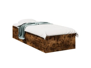 Lit simple 100x200 cm coloris marron
