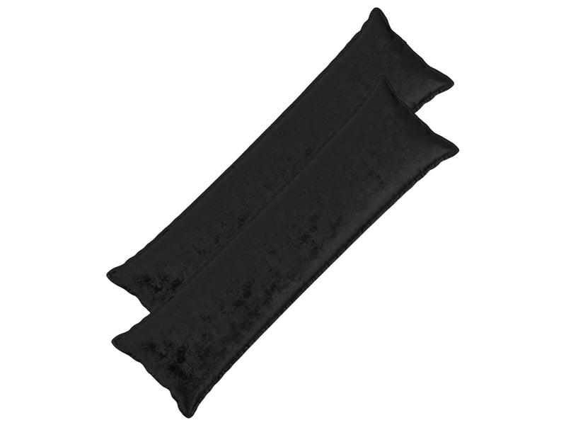 Lot de 2 housses de coussin houten noir 40 x 145 cm flanelle cf49541 - Conforama B