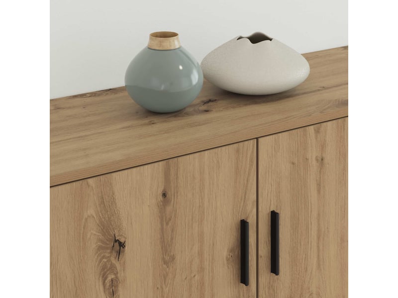  Ensemble de meuble tv mural 2 pcs chêne artisanal  - Conforama D