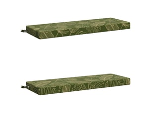 Lot de 2 coussins de banc, coussins d'assise soest 100 % polyester cf56873