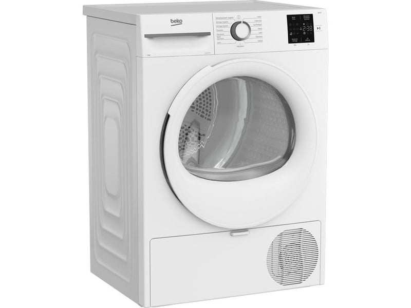  Sèche linge pompe a chaleur 9 kg avec moteur inverter prosmart 15 programmes et eclairage led tambour D3H19C01W - Conforama E